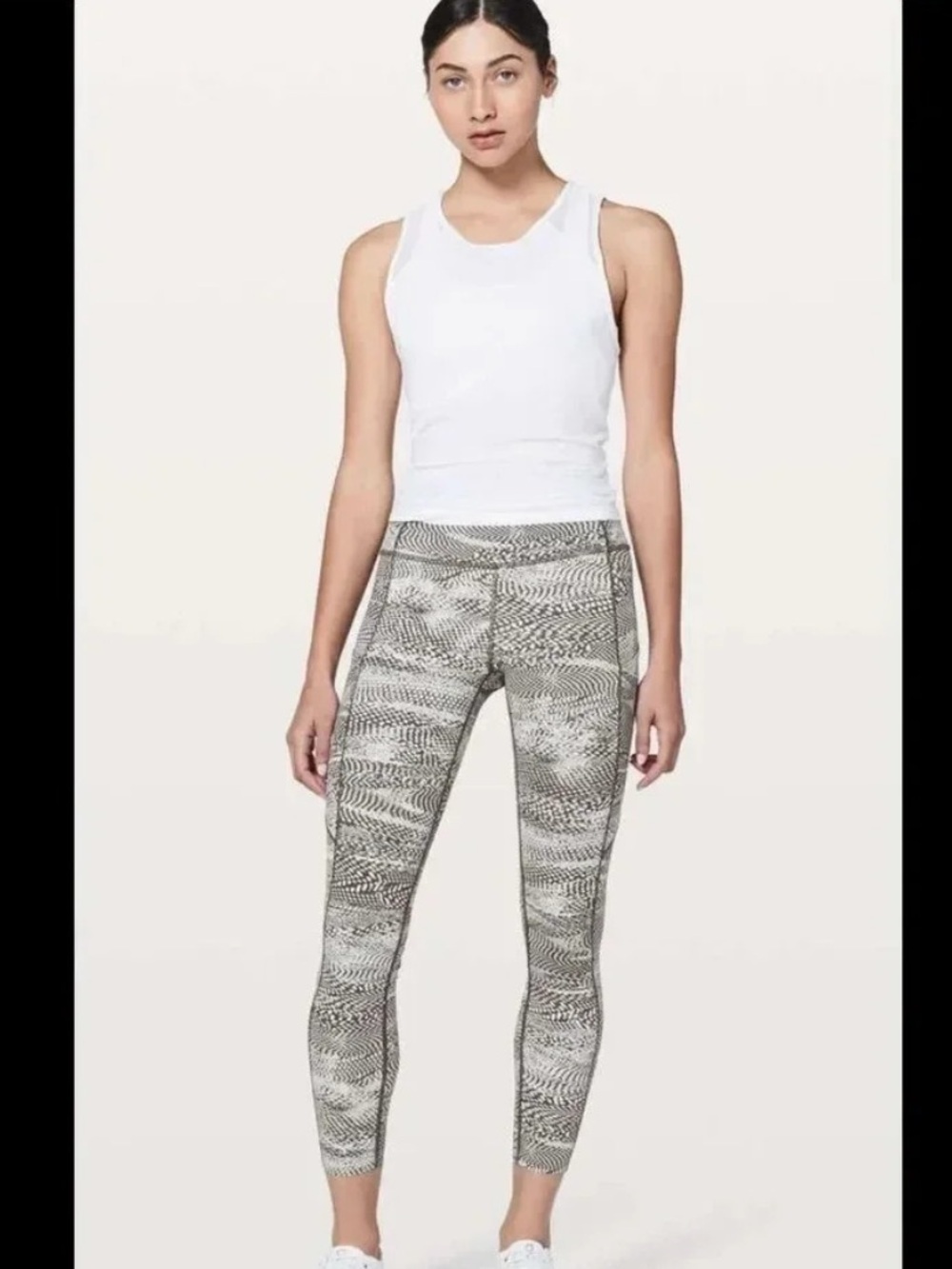 Lululemon Fast & Free Swerve Vapor Metal Grey Pant Sz 4